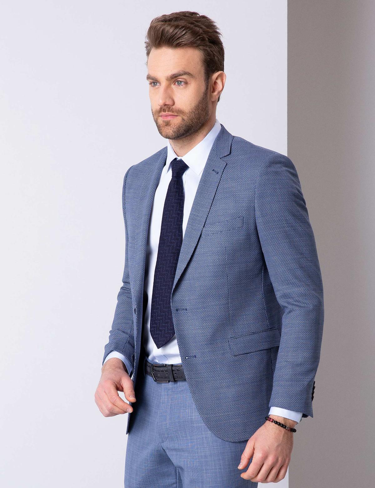 Açık Lacivert Ex. Slim Fit Ceket - 50203415086