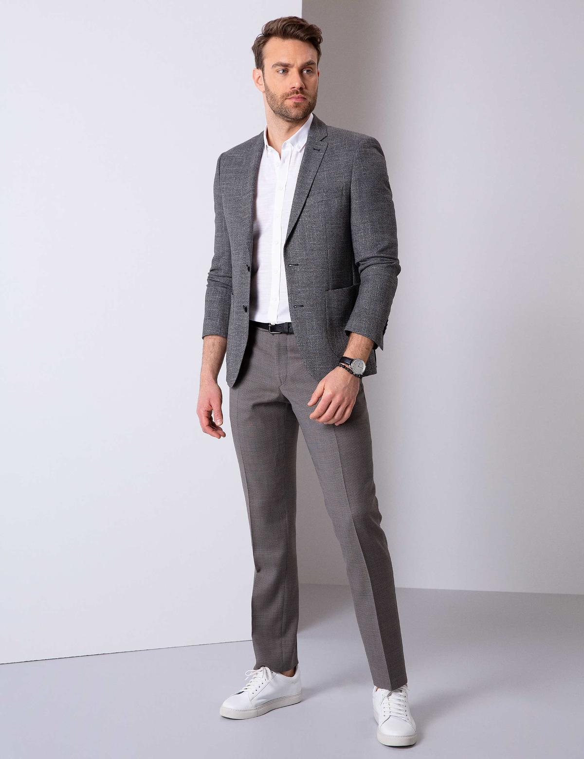 Siyah Slim Fit Ceket - 50203416055