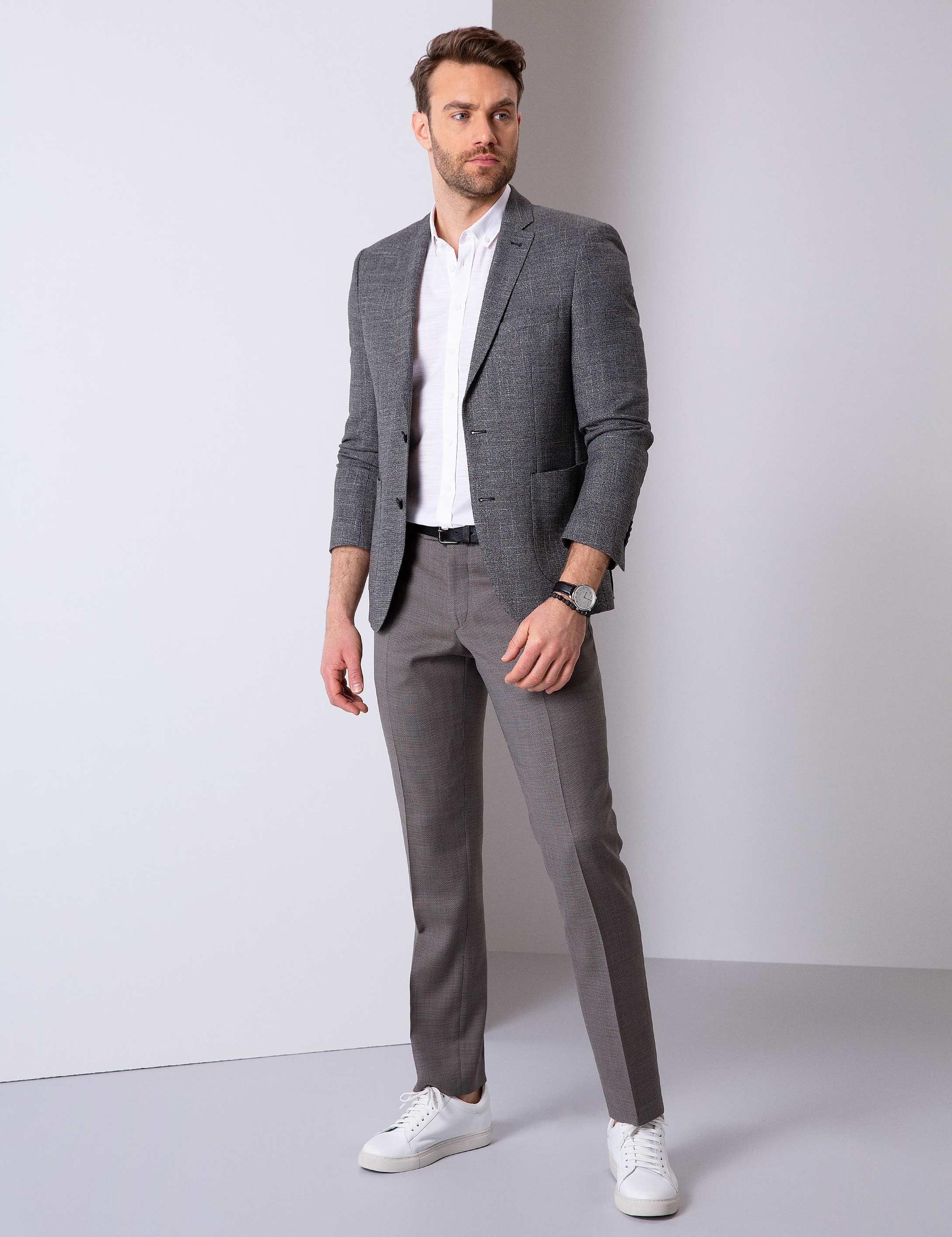 Siyah Slim Fit Ceket