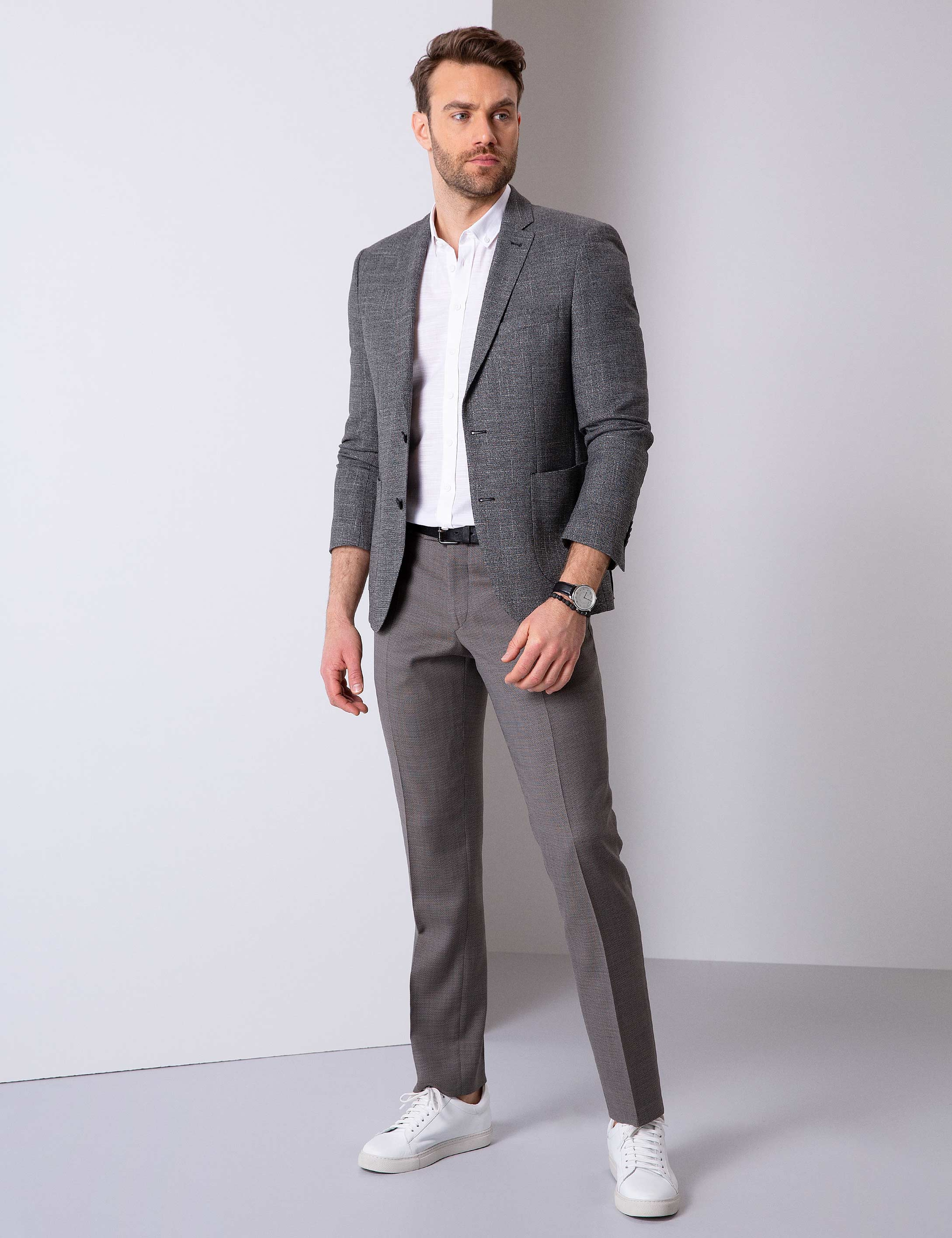 Siyah Slim Fit Ceket - Image 3