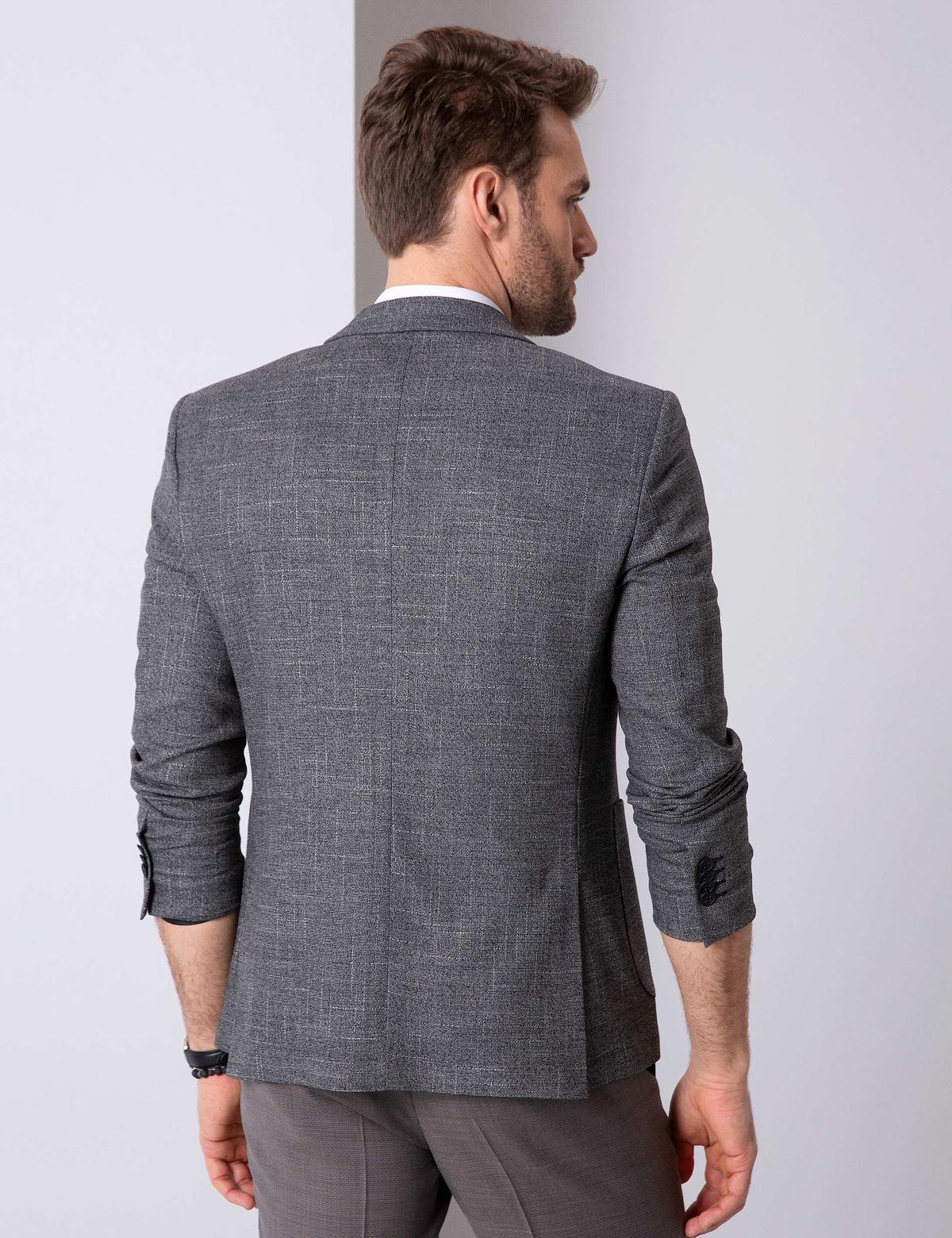 Siyah Slim Fit Ceket - 50203416055