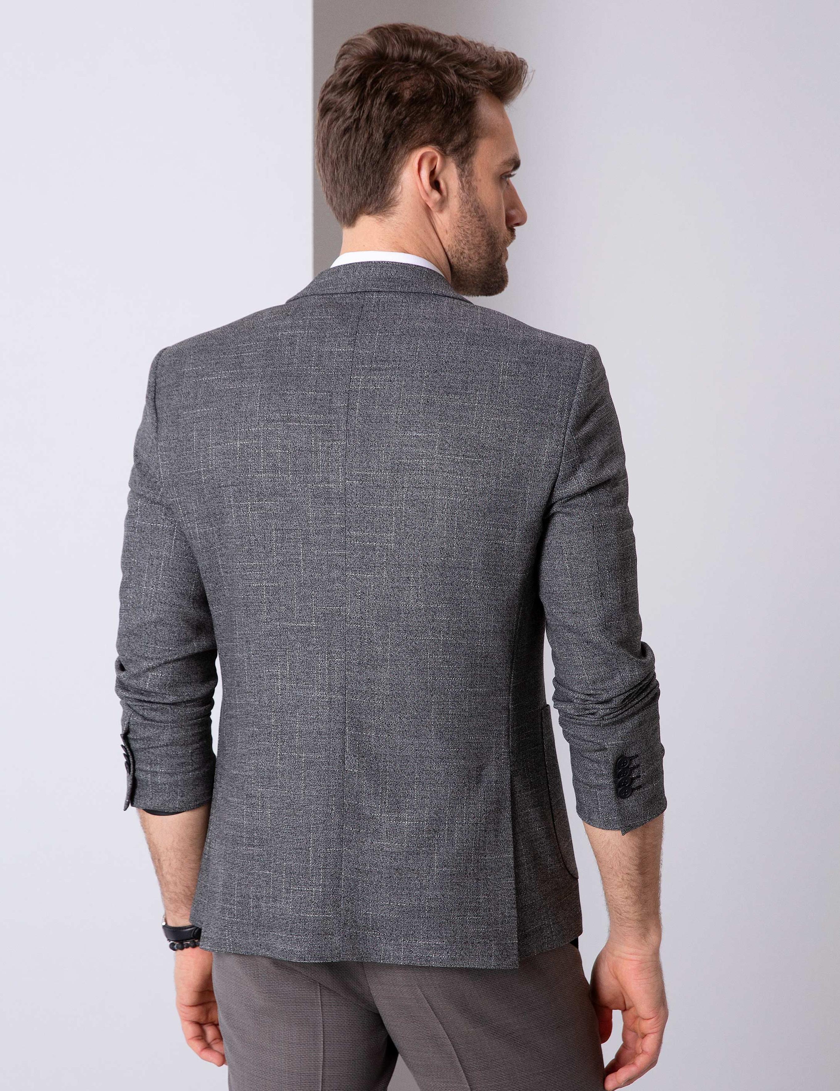 Siyah Slim Fit Ceket