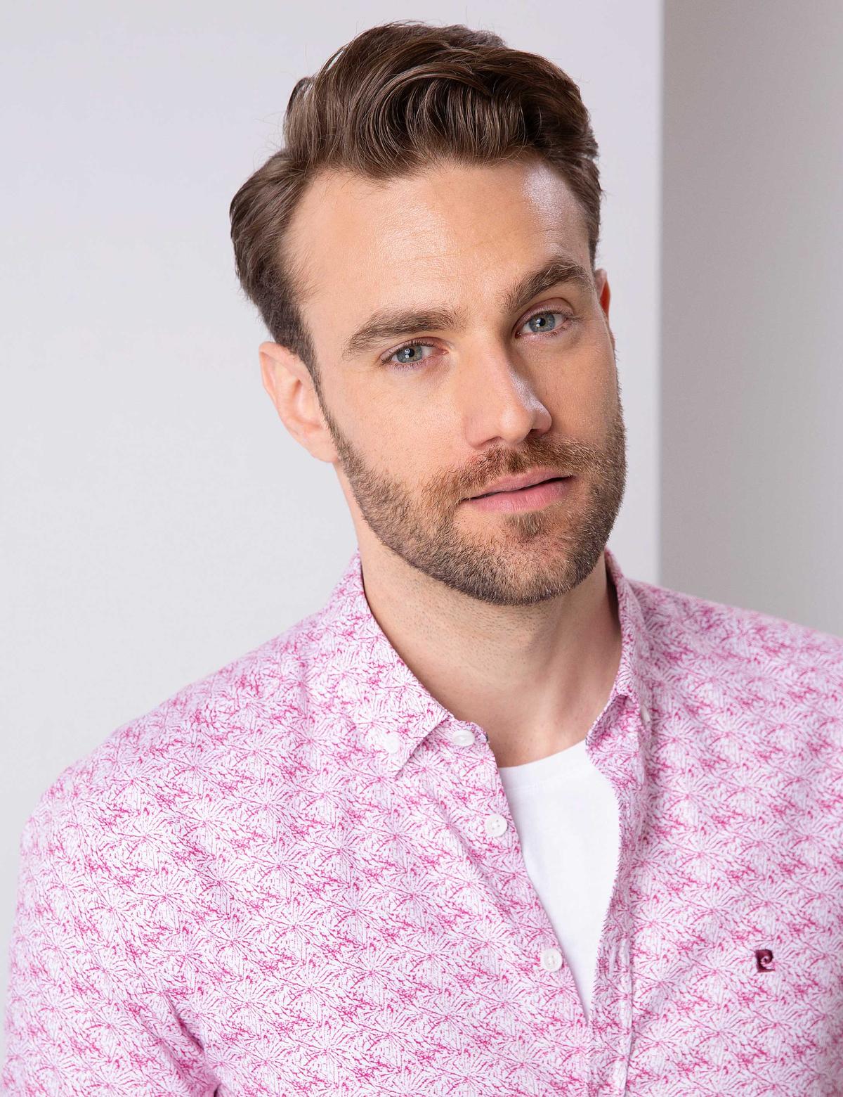 Bordo Slim Fit Uzun Kollu Gömlek - 50203441005