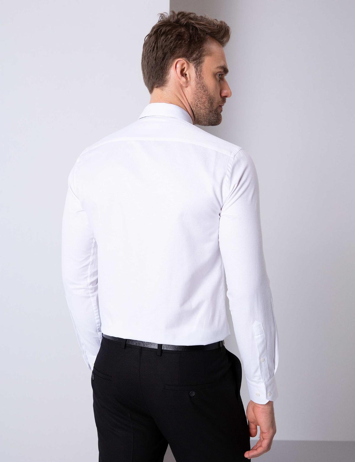 Beyaz Slim Fit Gömlek - 50203444008