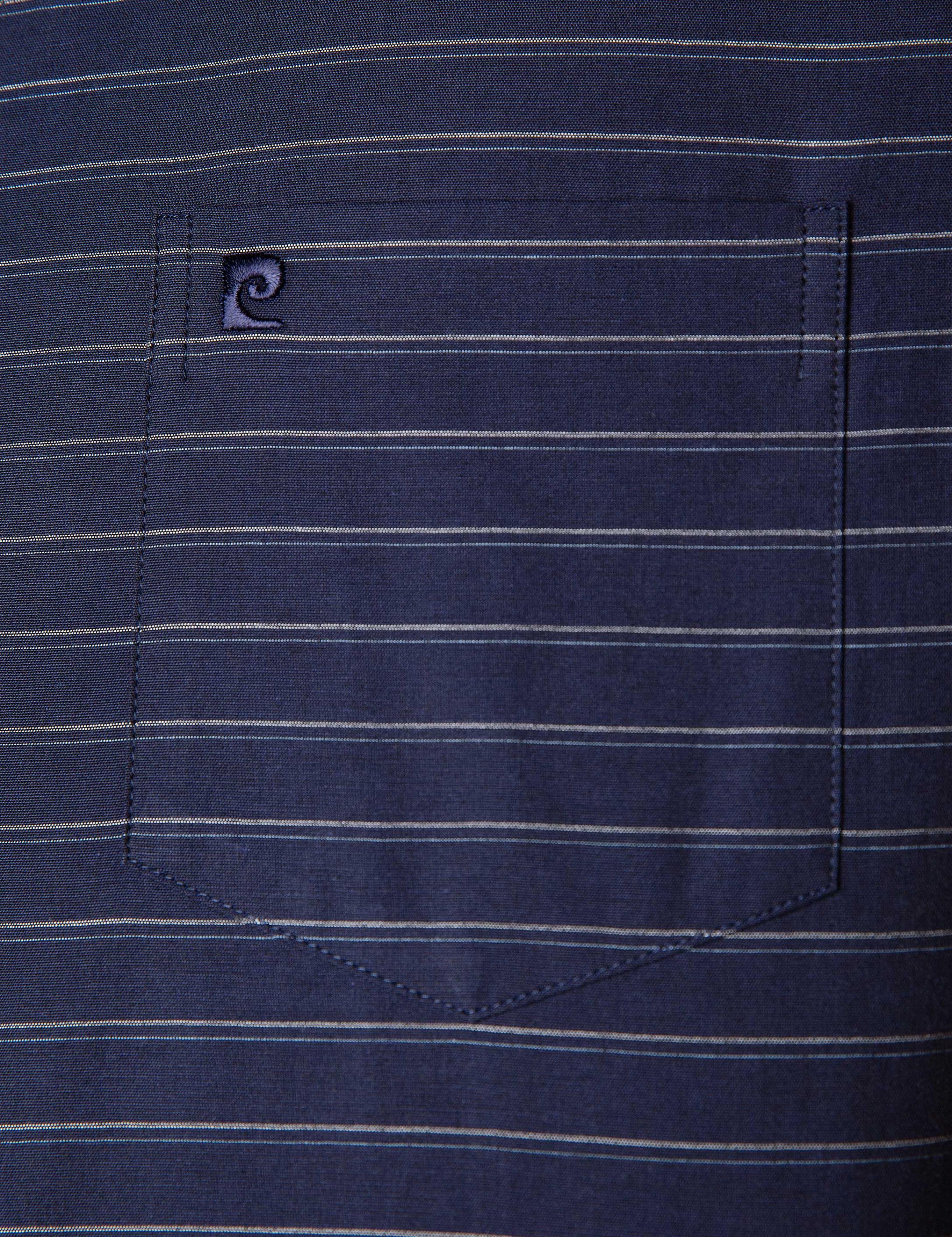 Lacivert Regular Fit Kısa Kollu Gömlek