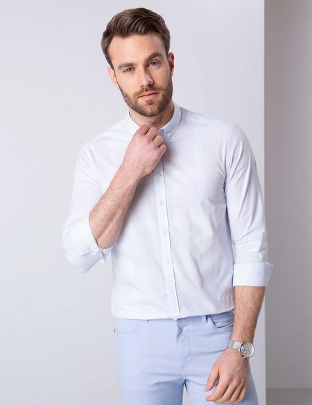 Açık Mavi Slim Fit Gömlek - 50203450001