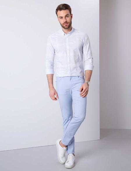 Açık Mavi Slim Fit Gömlek - 50203450001