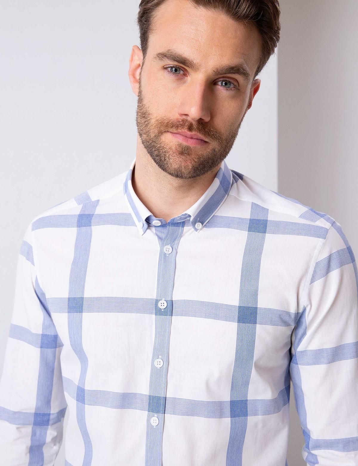 Mavi Slim Fit Uzun Kollu Gömlek - 50203450034