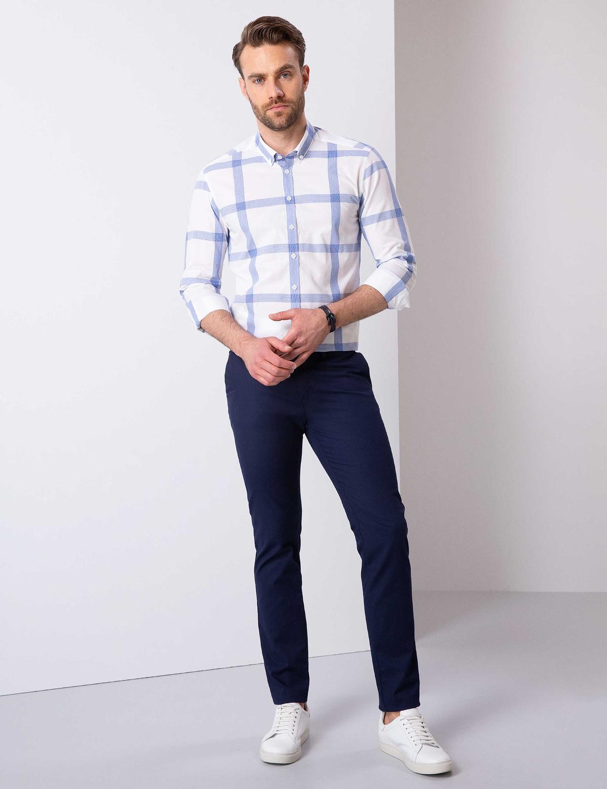 Mavi Slim Fit Uzun Kollu Gömlek - 50203450034