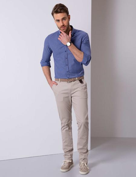 Lacivert Regular Fit Uzun Kollu Gömlek - 50203452015