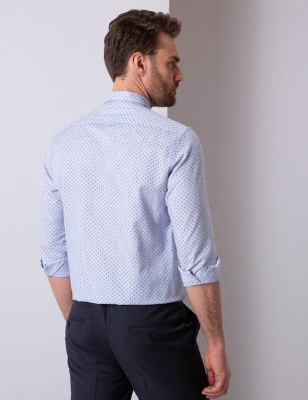 Açık Mavi Regular Fit Uzun Kollu Gömlek - 50203452006
