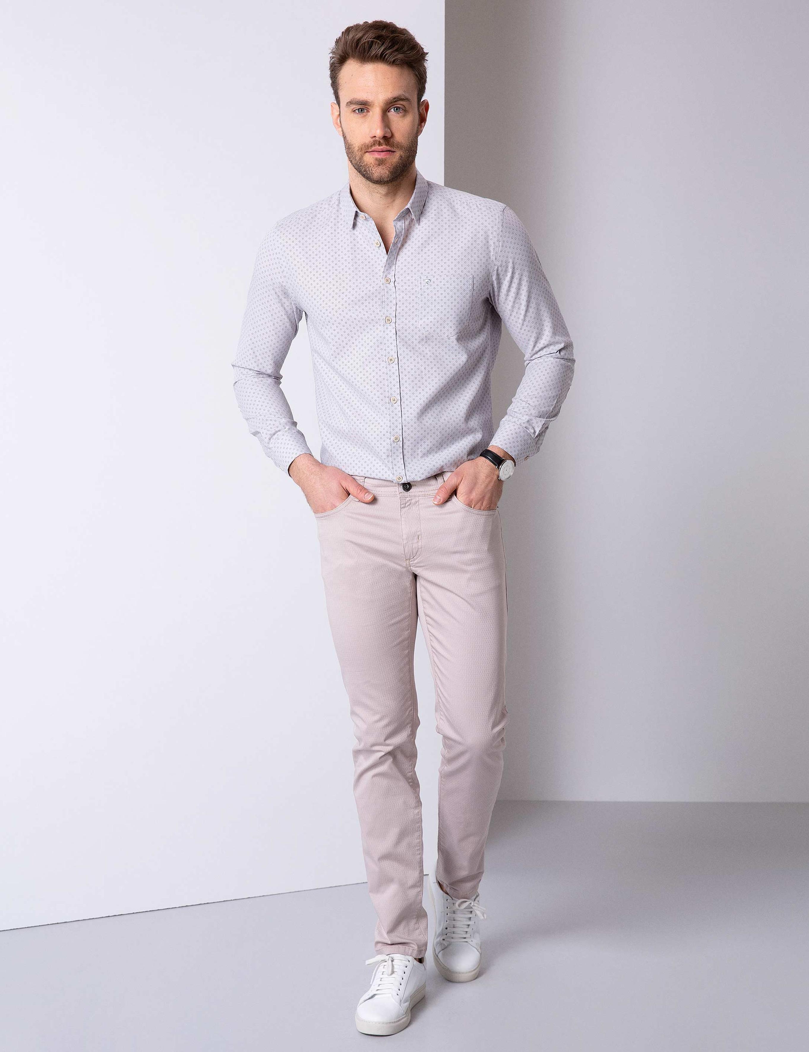 Bej Regular Fit Gömlek