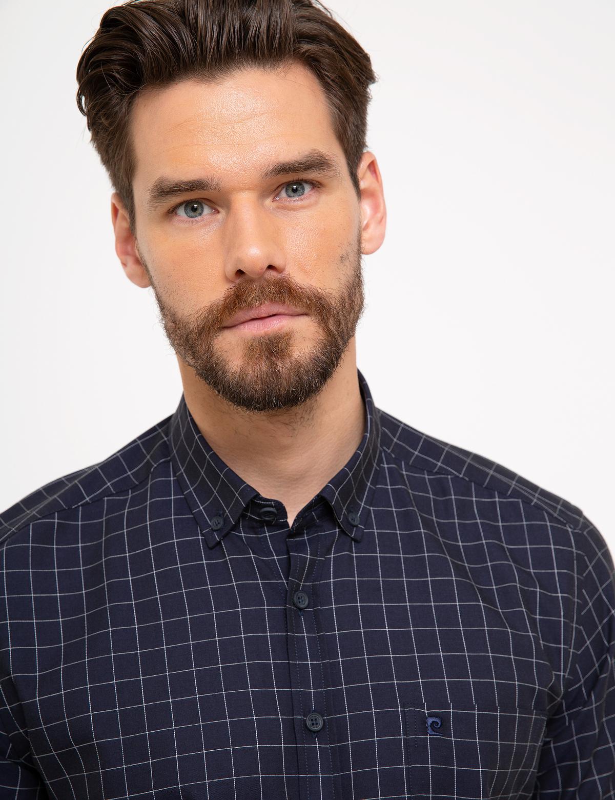 Lacivert Regular Fit Kısa Kollu Gömlek - 50203461006