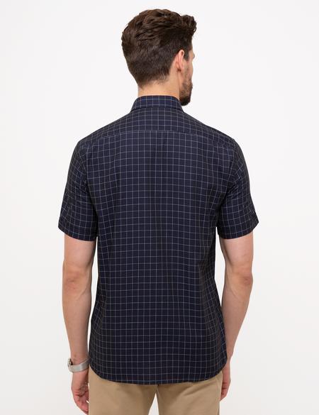 Lacivert Regular Fit Kısa Kollu Gömlek - 50203461006