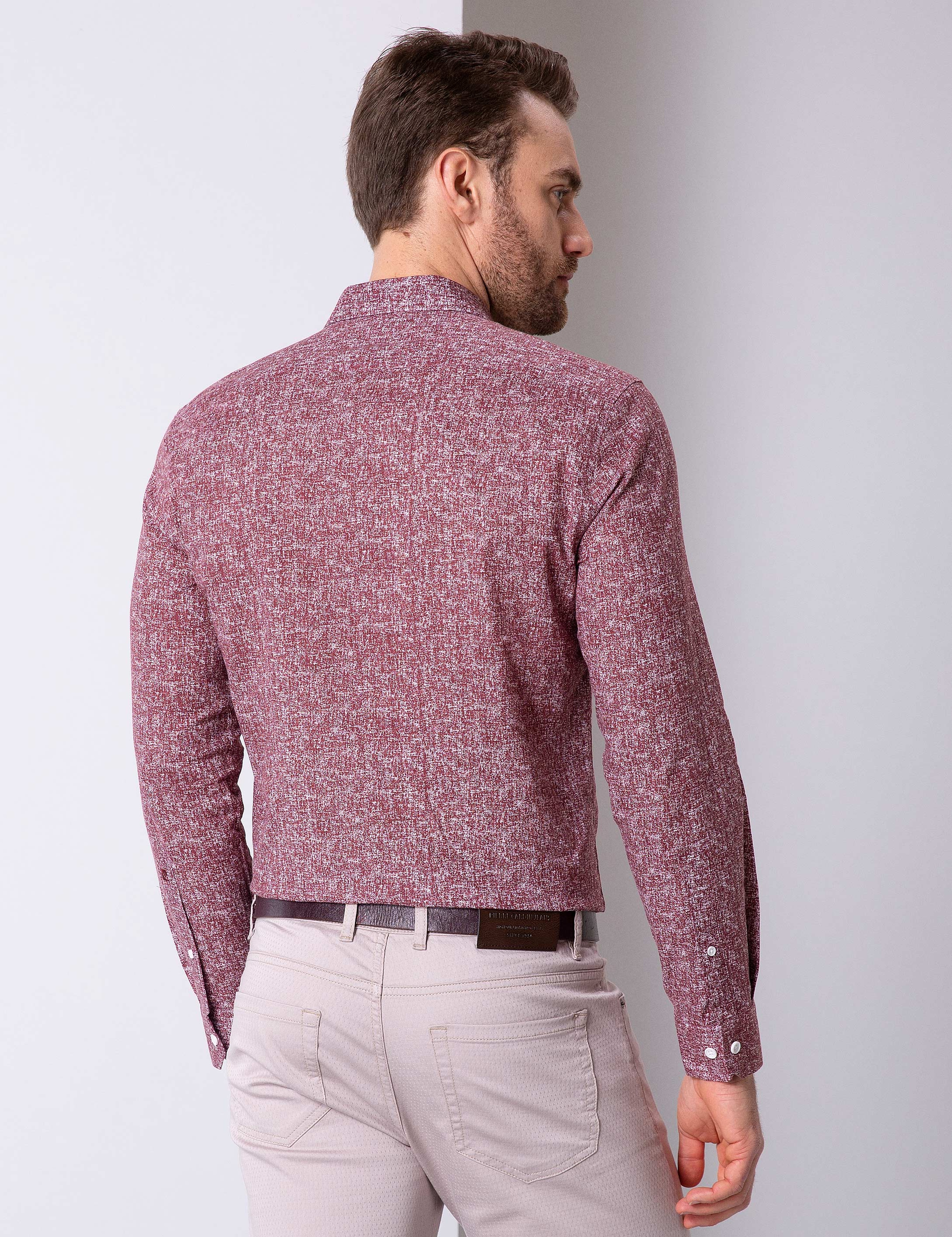 Kiremit Slim Fit Gömlek - Image 4
