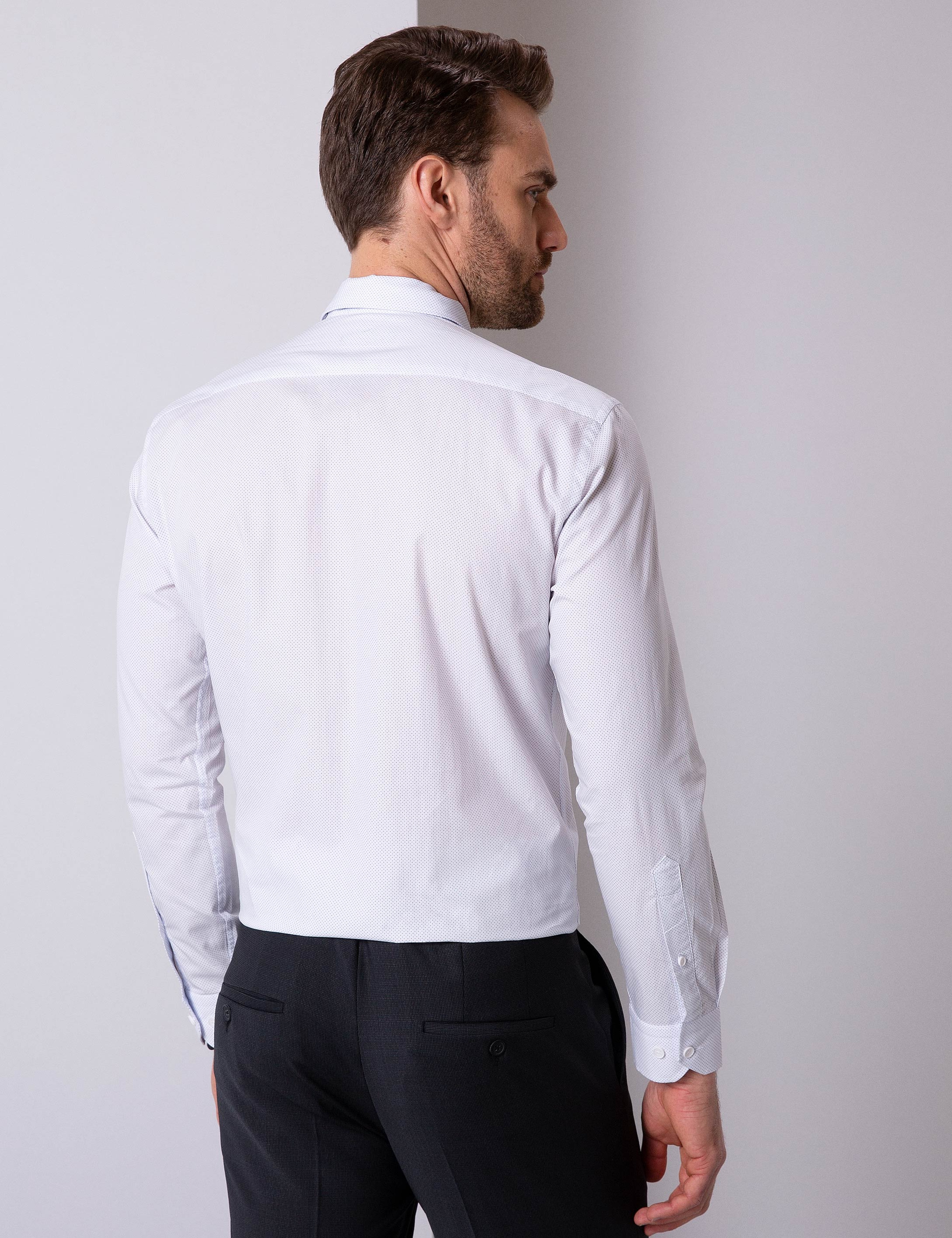 Beyaz Regular Fit Gömlek - Image 3