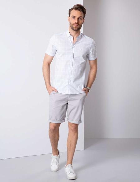 Açık Mavi Slim Fit Uzun Kollu Gömlek - 50203468015