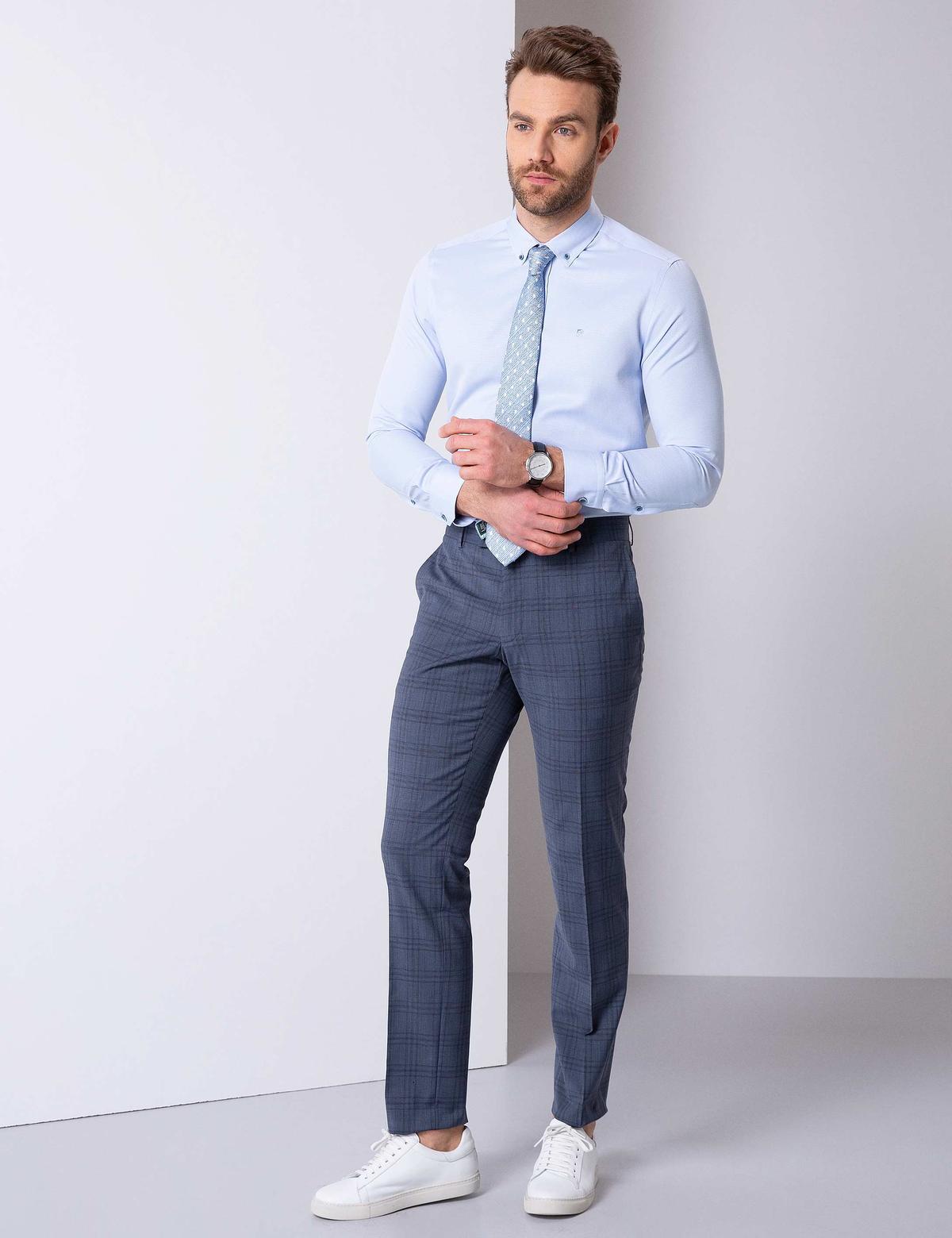 Açık Mavi Slim Fit Gömlek - 50203471023