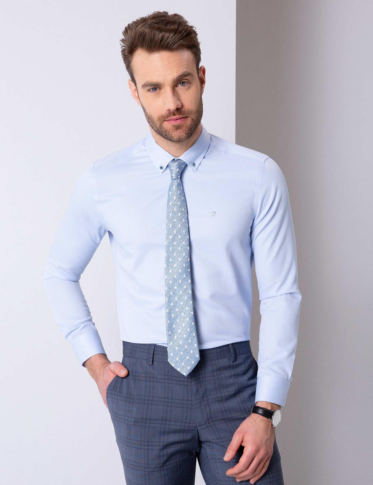 Açık Mavi Slim Fit Gömlek