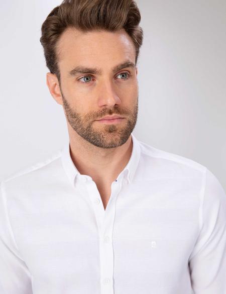 Beyaz Slim Fit Gömlek - 50203472008