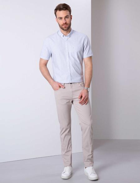 Açık Mavi Regular Fit Kısa Kollu Gömlek - 50203474007