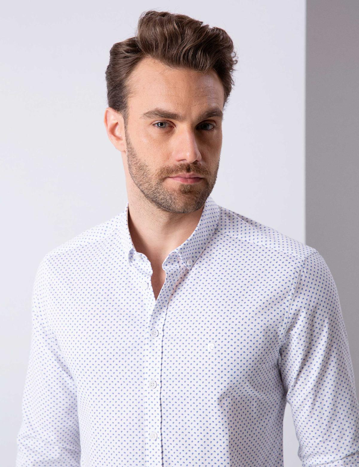 Beyaz Slim Fit Gömlek - 50203477001