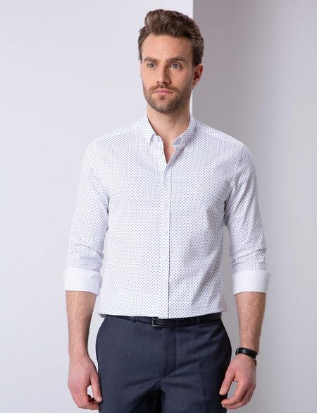 Beyaz Slim Fit Gömlek - 50203477001