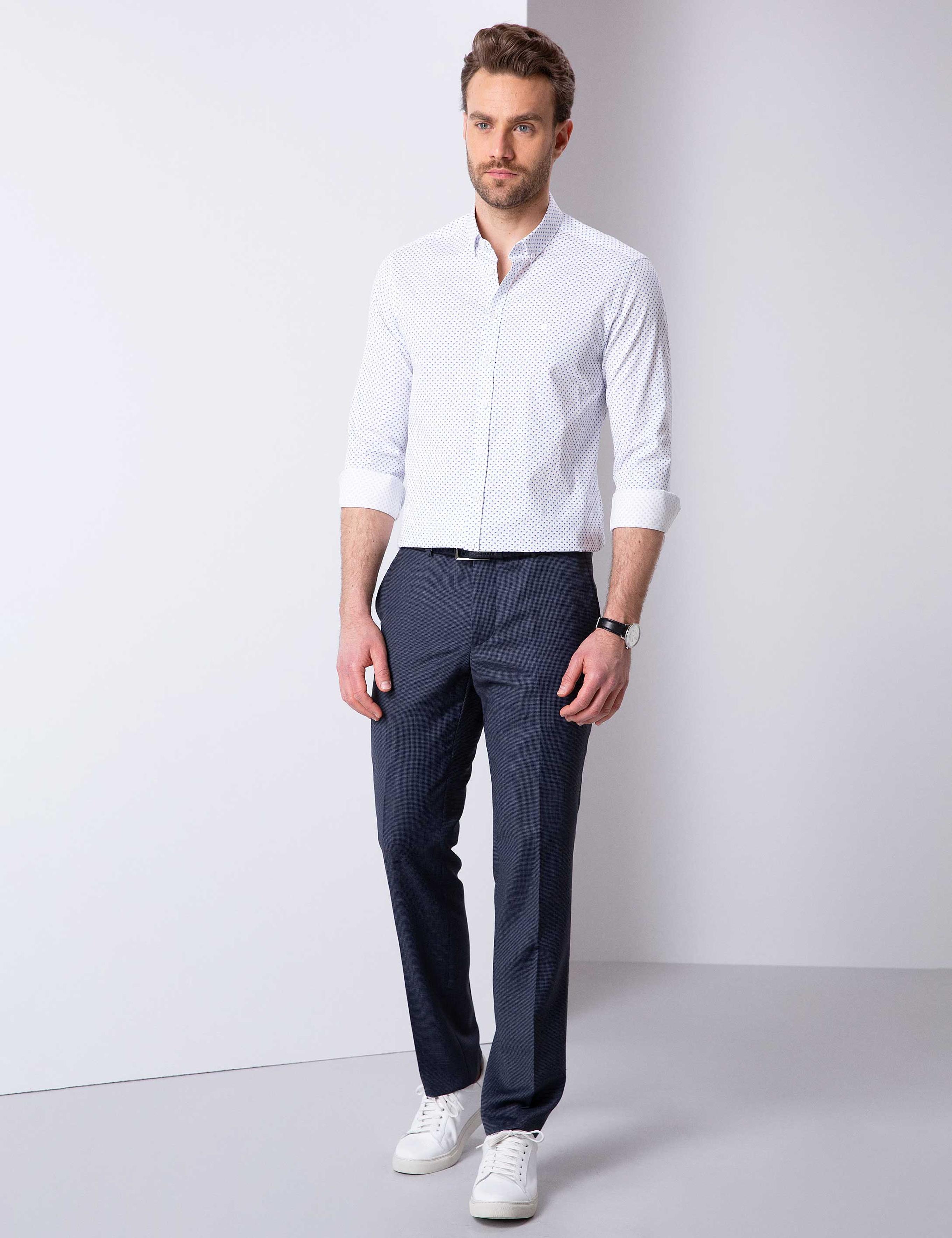 Beyaz Slim Fit Gömlek