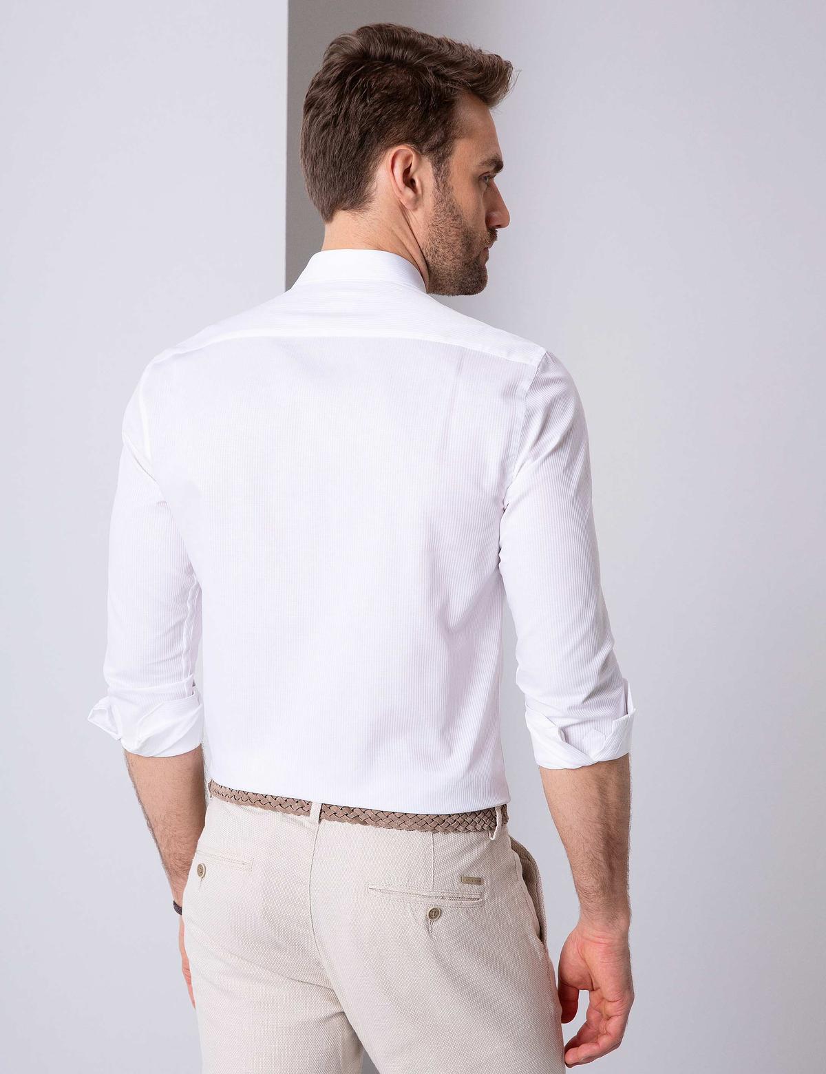 Beyaz Slim Fit Gömlek - 50203481007