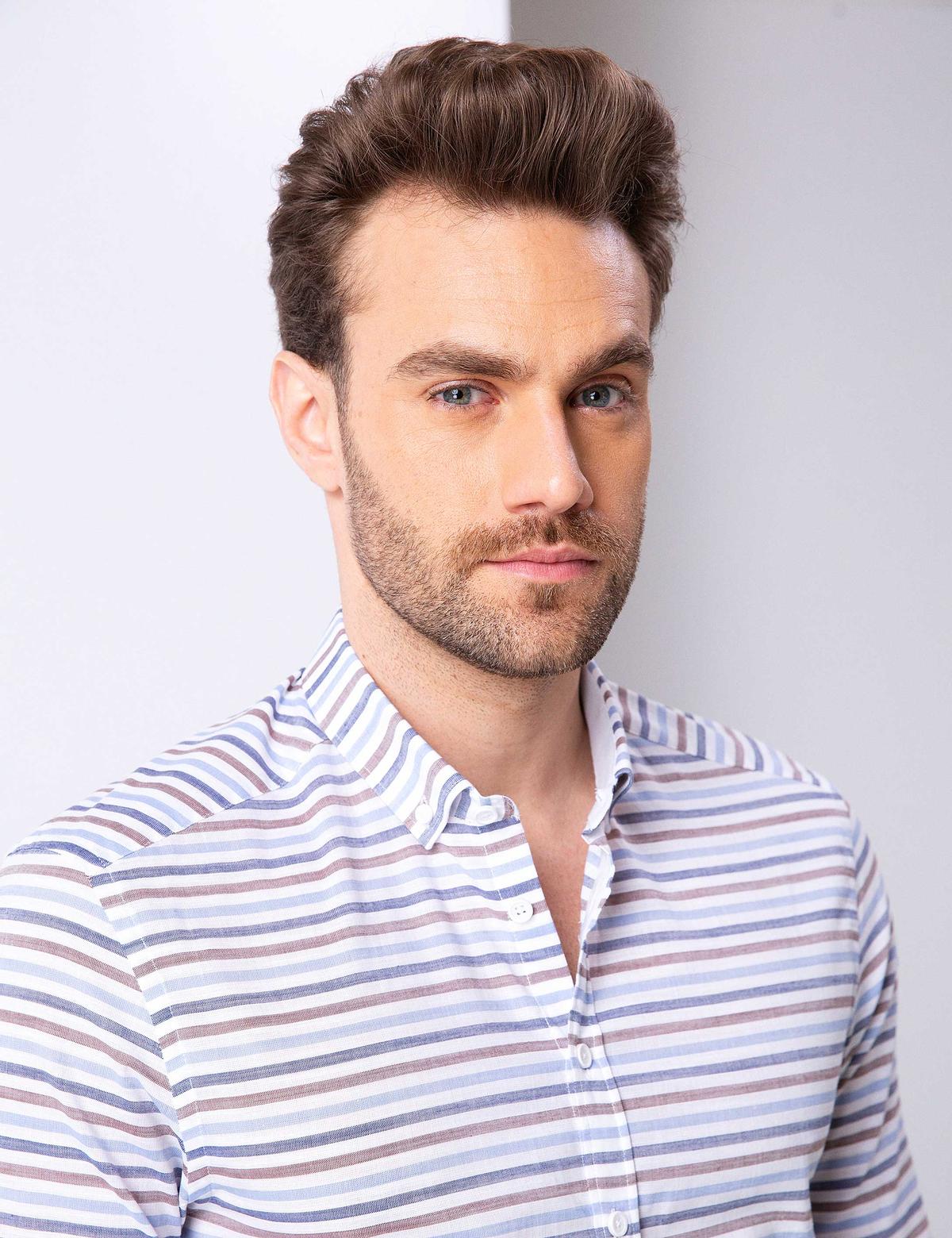 Mavi Slim Fit Uzun Kollu Gömlek