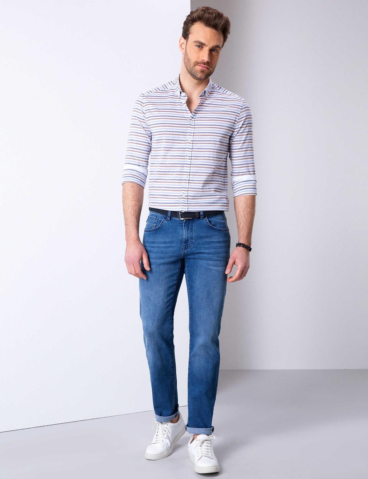 Mavi Slim Fit Uzun Kollu Gömlek - 50203483010