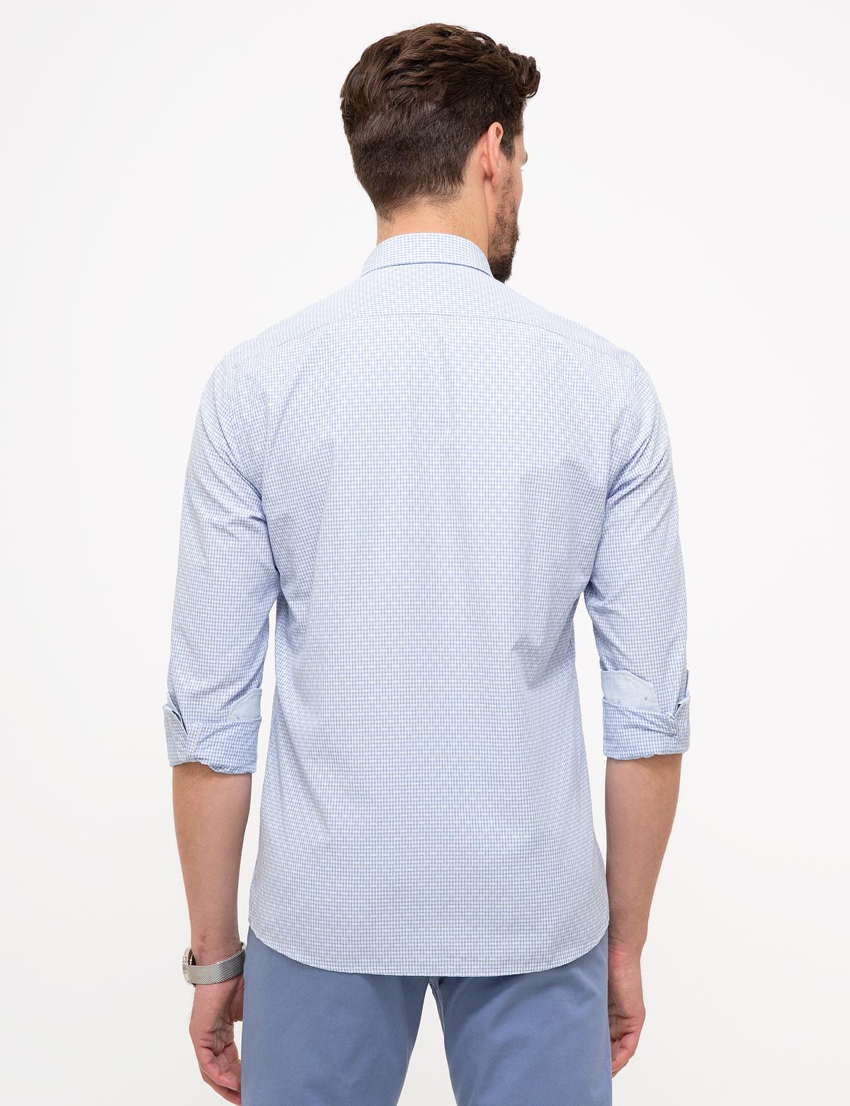 Açık Mavi Slim Fit Uzun Kollu Gömlek - 50203484001