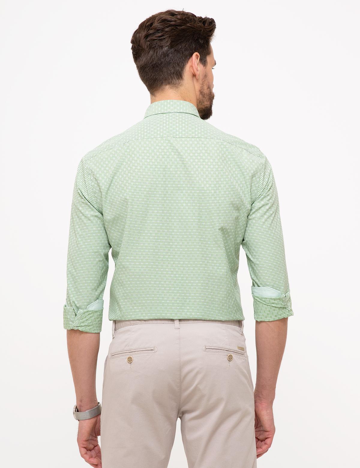 Yeşil Slim Fit Gömlek - 50203484028