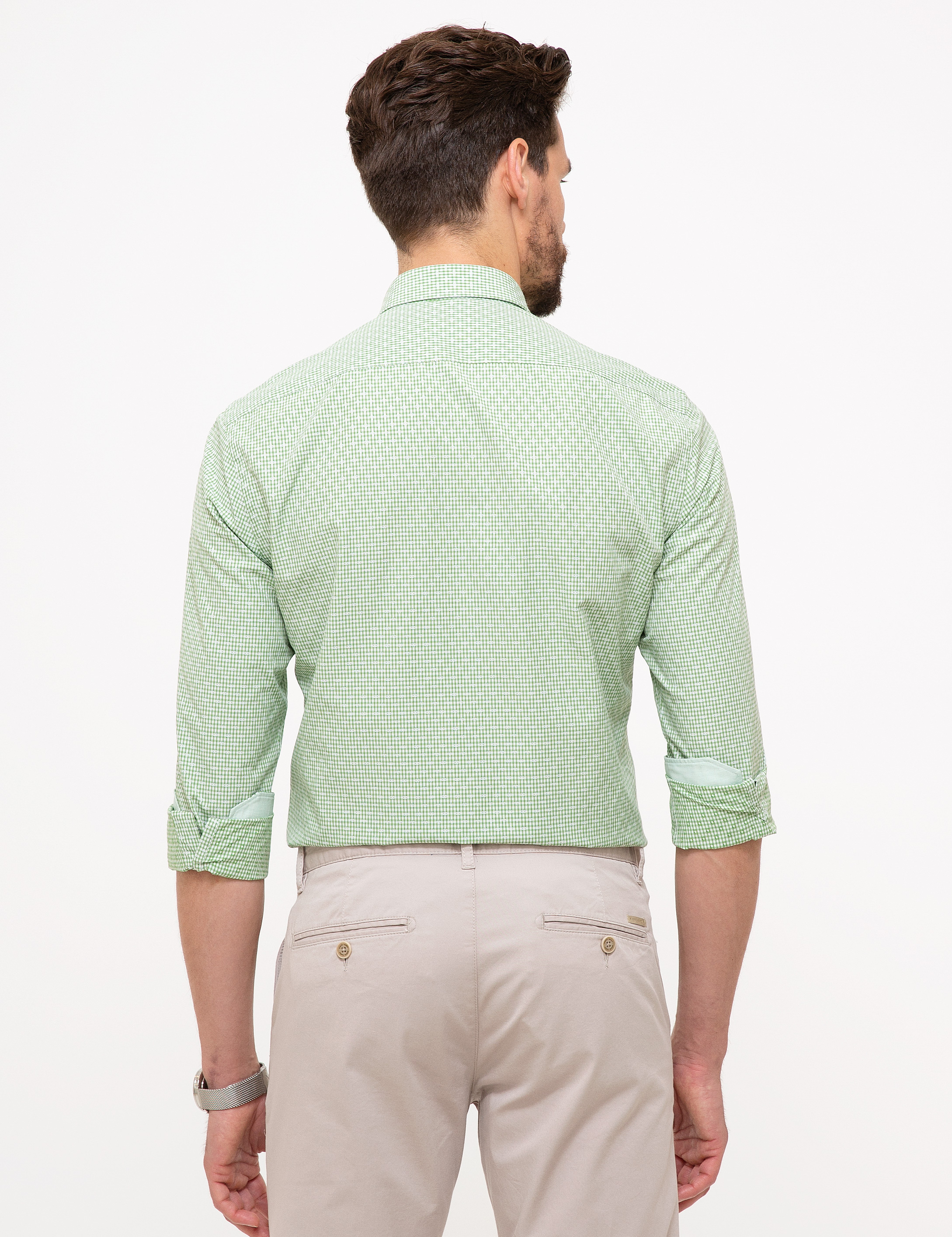 Yeşil Slim Fit Gömlek