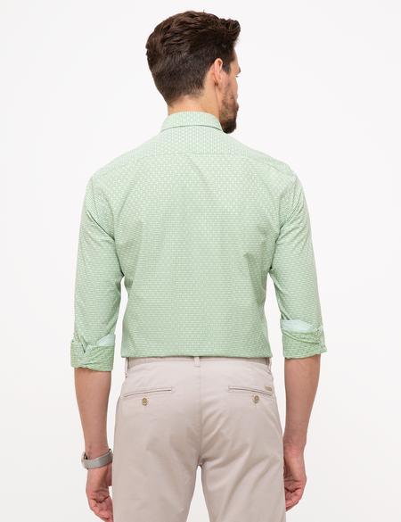 Yeşil Slim Fit Gömlek - 50203484028