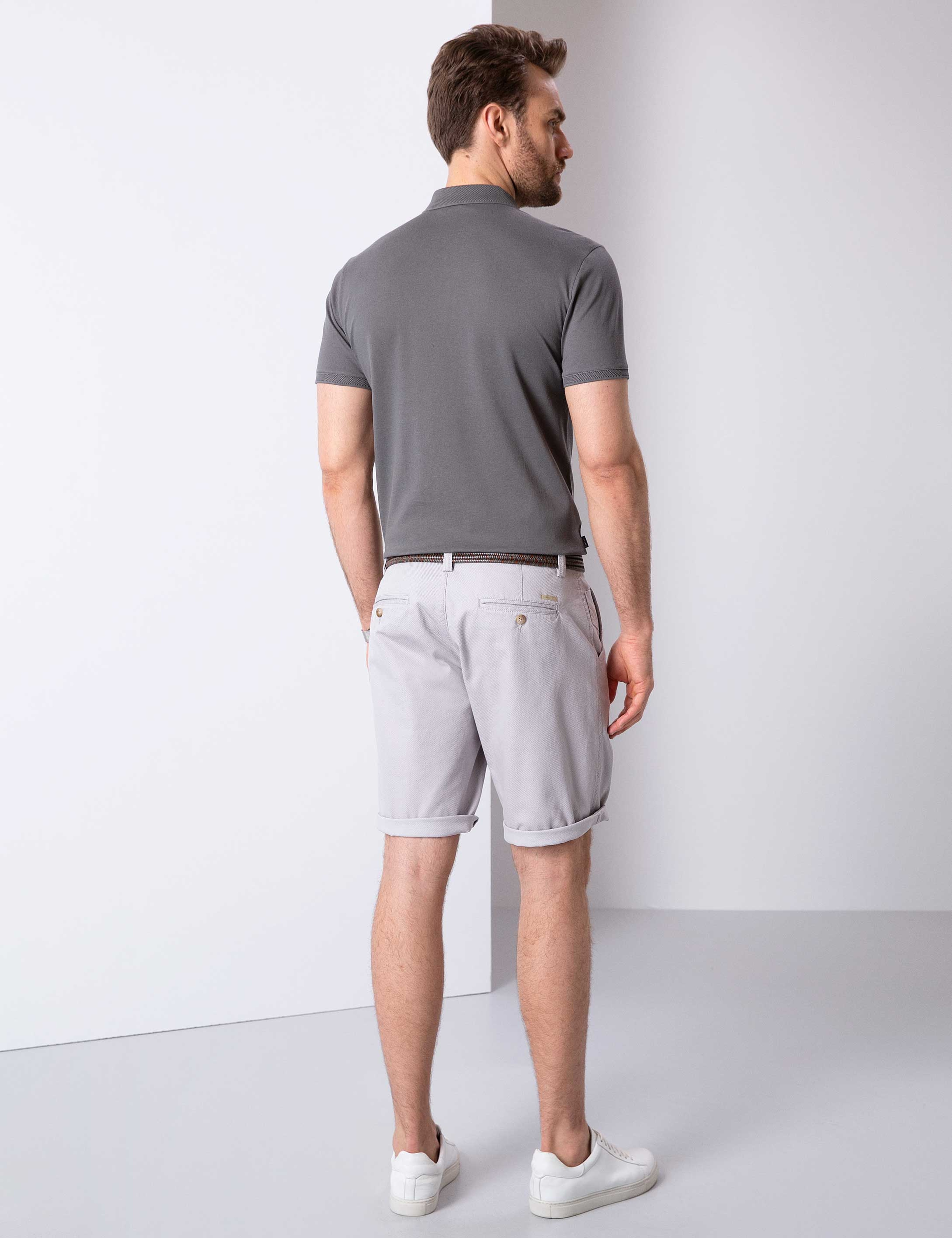 Taş Slim Fit Bermuda Şort - Image 3