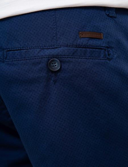 Koyu Mavi Standart Fit Bermuda Şort - 50204589005