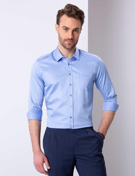 Saks Regular Fit Uzun Kollu Basic Gömlek - 50204592034