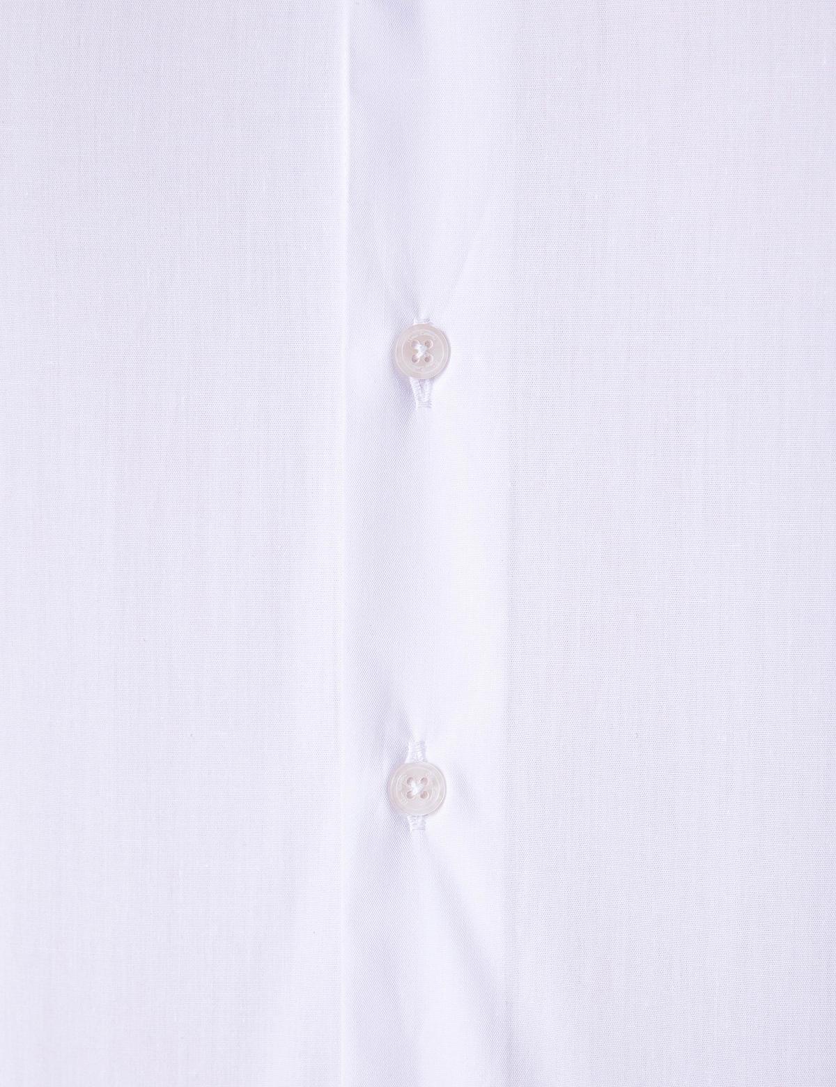 Beyaz Slim Fit Uzun Kollu Basic Gömlek - 50204596005