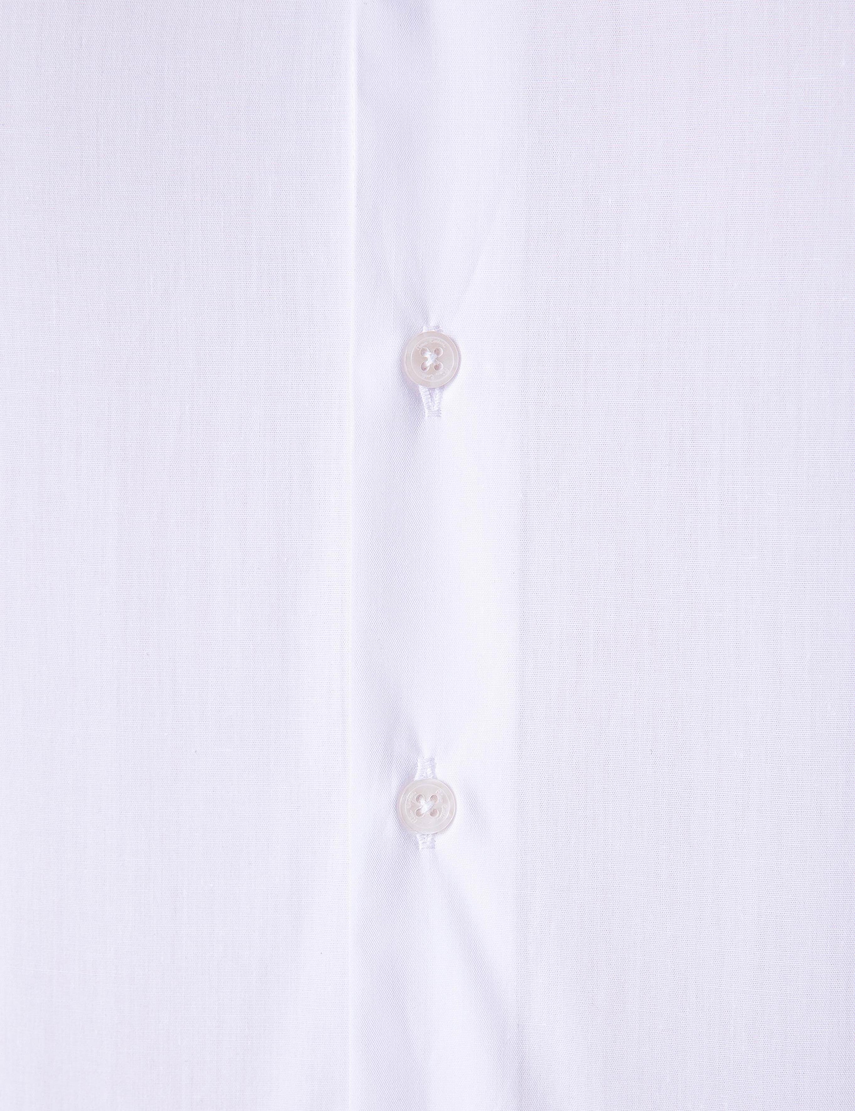 Beyaz Slim Fit Uzun Kollu Basic Gömlek