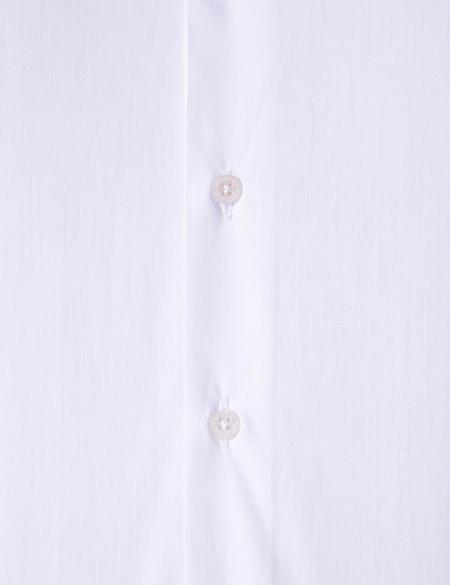 Beyaz Slim Fit Uzun Kollu Basic Gömlek - 50204596005