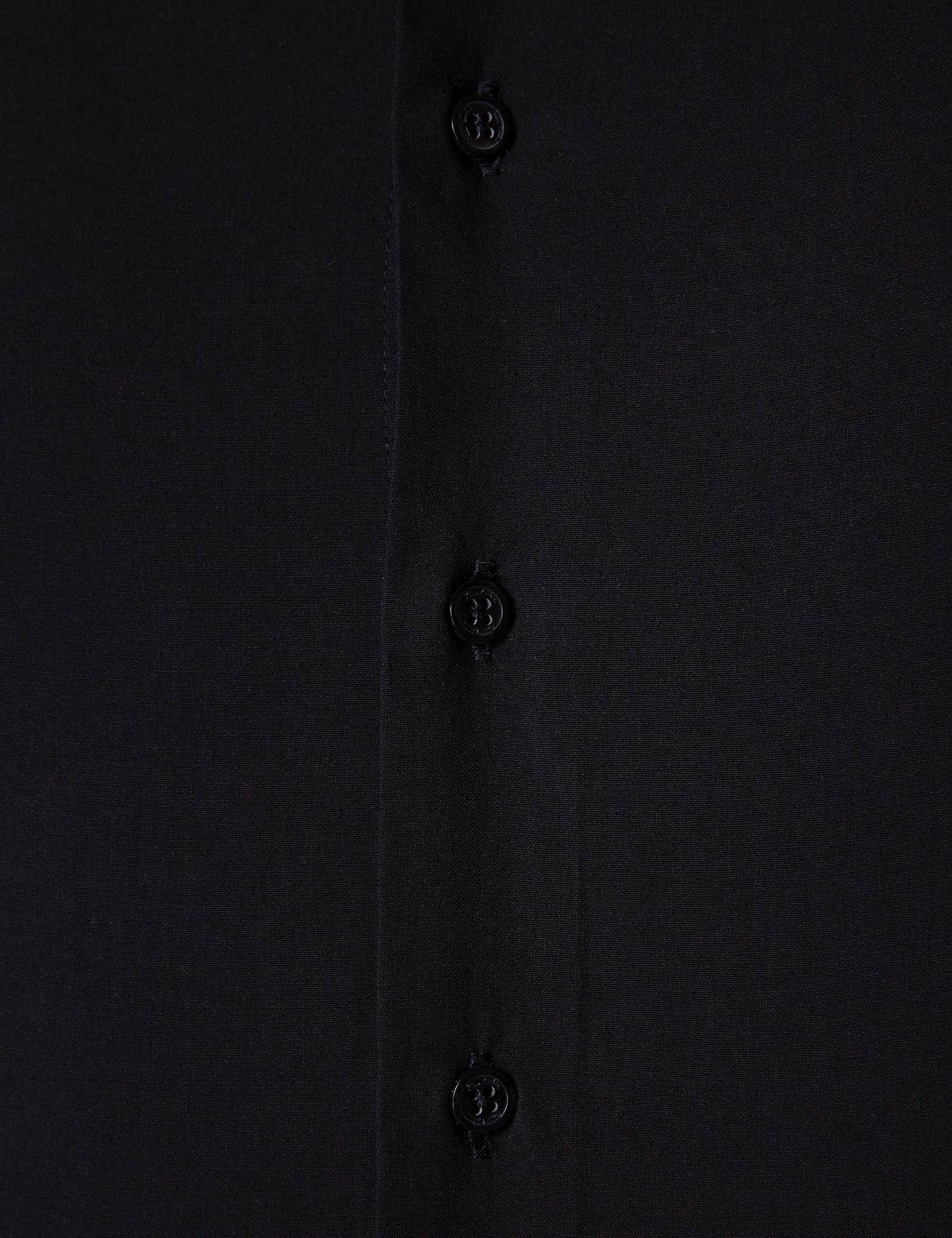 Siyah Slim Fit Uzun Kollu Basic Gömlek - 50204596014