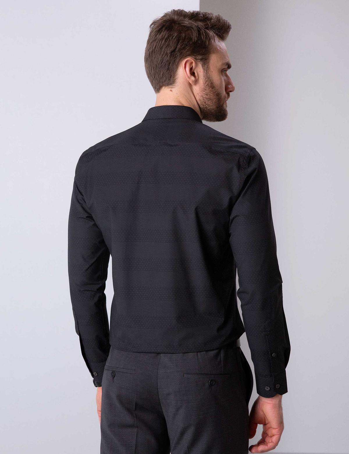 Siyah Slim Fit Gömlek - 50204616010