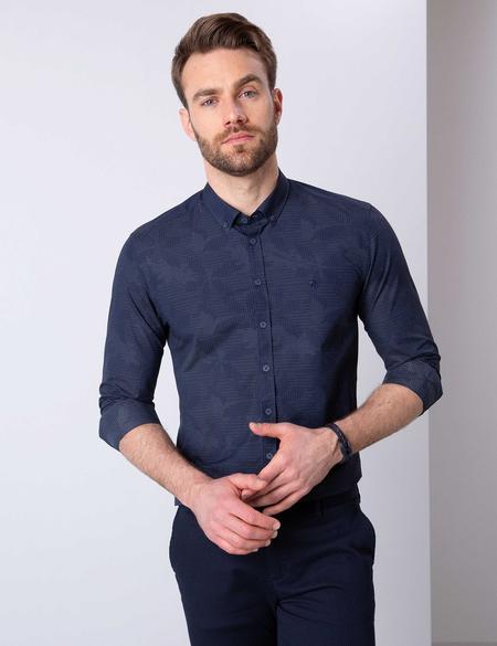 Lacivert Slim Fit Gömlek - 50204617005
