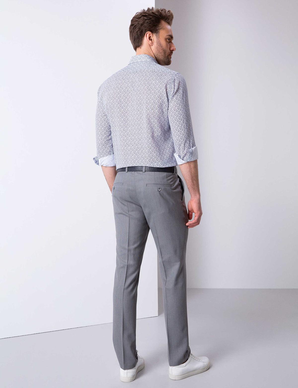 Gri Slim Fit Pantolon - 50205338019