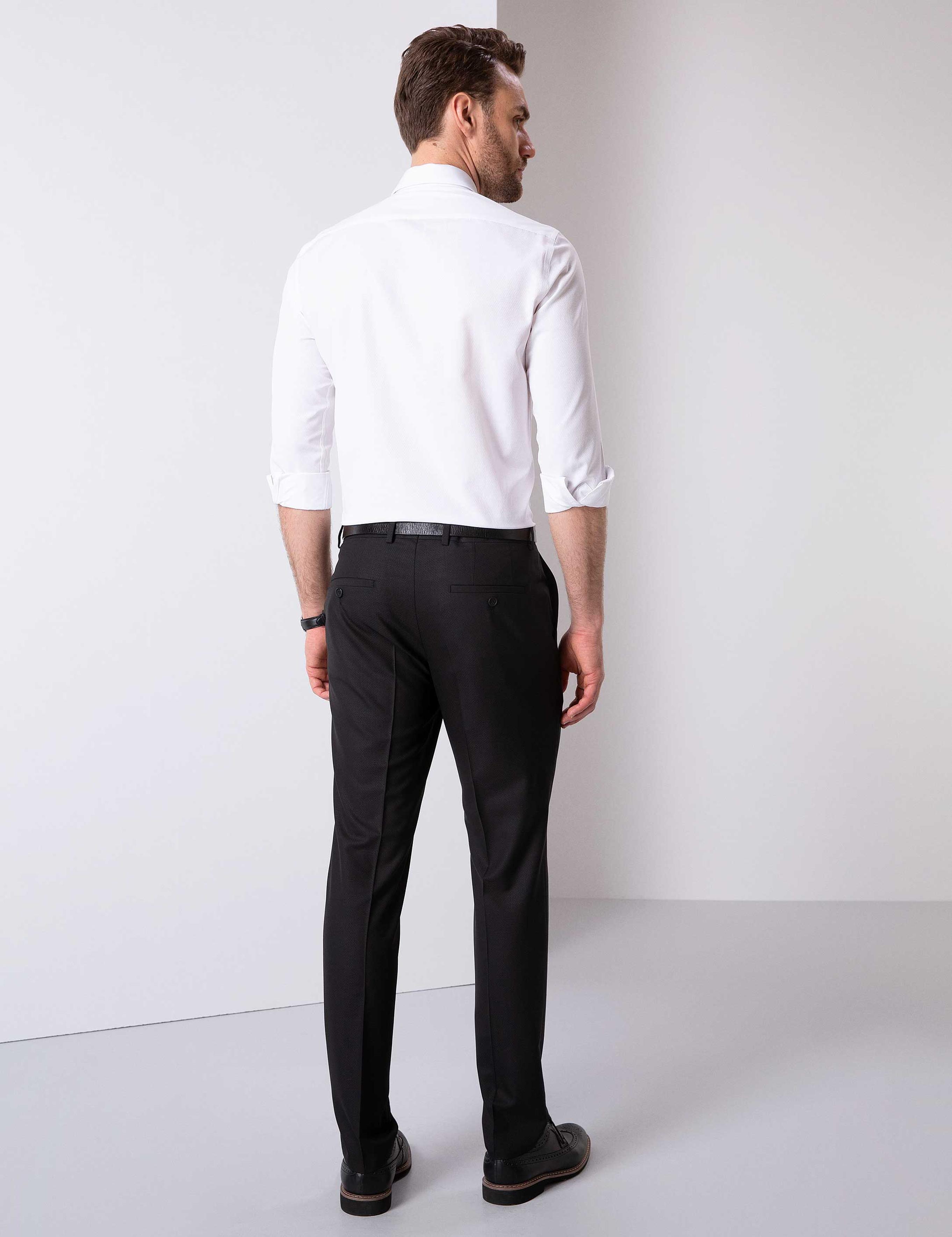 Siyah Ekstra Slim Fit Pantolon