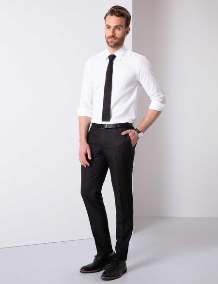 Siyah Ekstra Slim Fit Pantolon - 50205339008