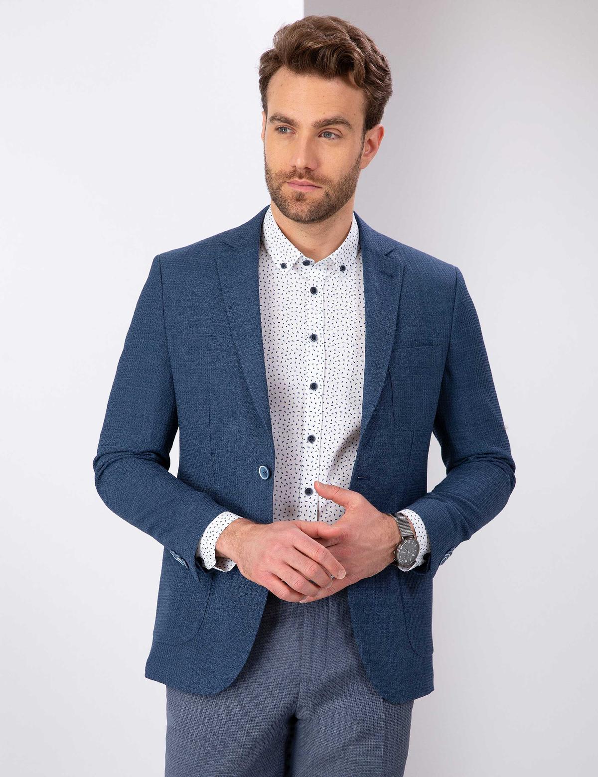 Indıgo Slim Fit Ceket