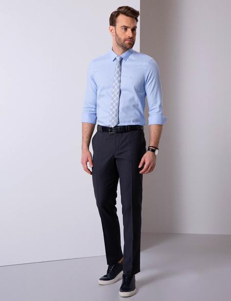 Açık Mavi Slim Fit Gömlek - 50206163003