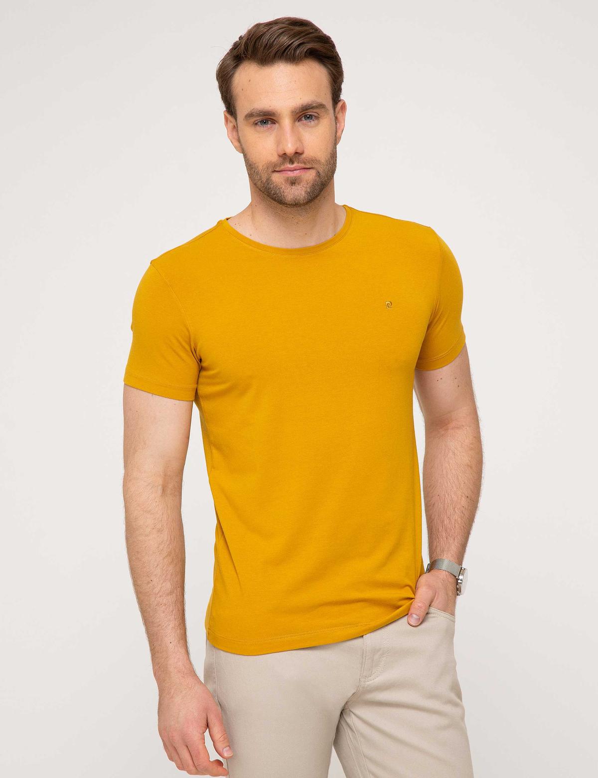 Hardal Sarı Ex. Slim Fit T-Shirt